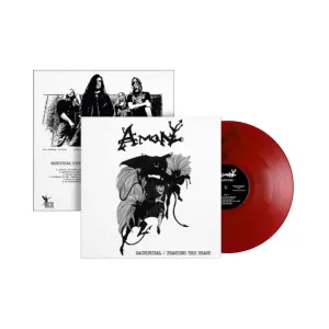 AMON (DEICIDE): Sacrificial / Feasting the Beast LP (Deicide demos, red vinyl)