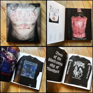ARMA CHRISTI: BLACK METAL APPAREL FROM THE 20TH CENTURY hardback **inc book plate marked in author's own blood!**