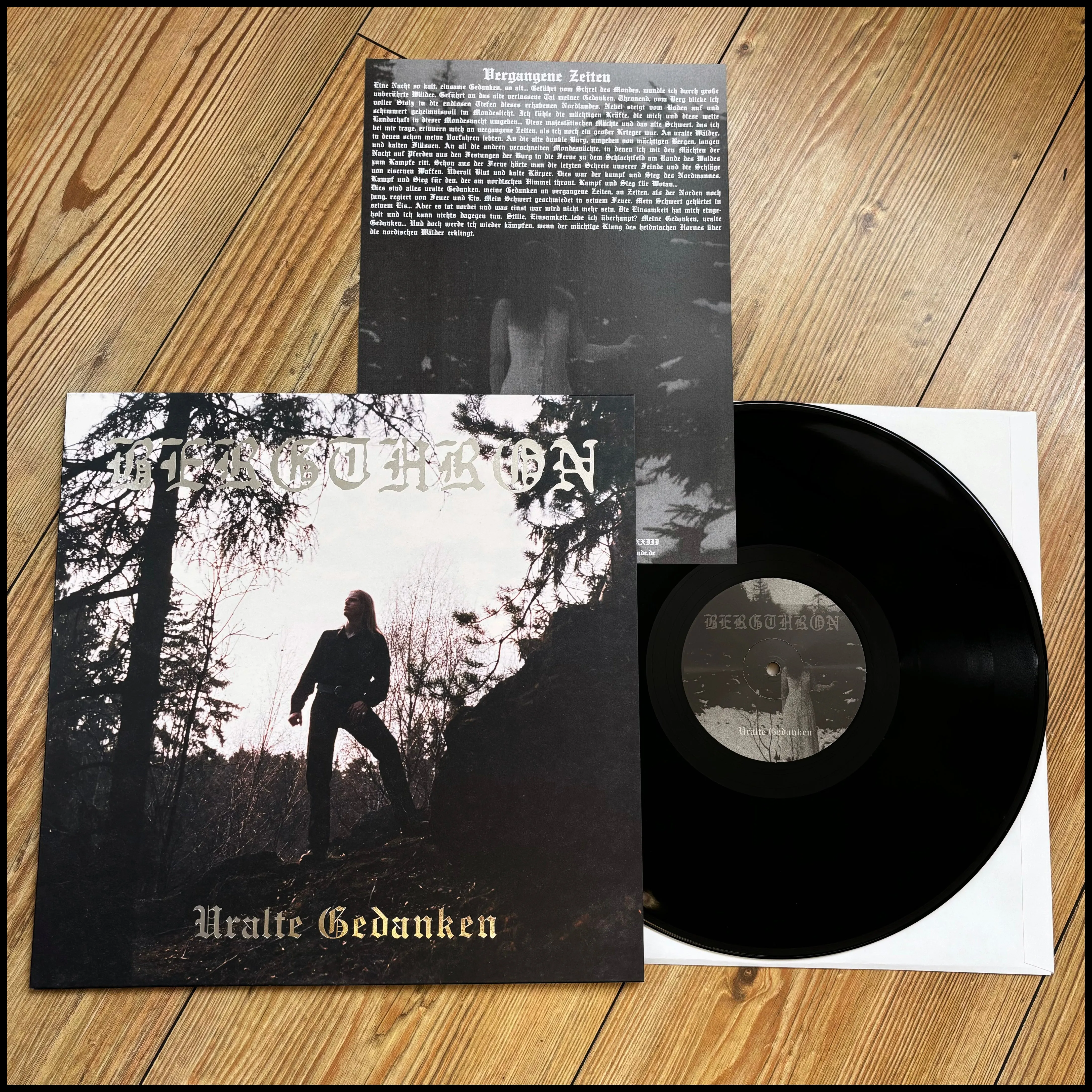BERGTHRON: Uralte Gedanken LP (deluxe 180g vinyl, classic atmospheric BM from the late 90s, ltd ed)