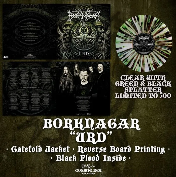 BORKNAGAR: Urd LP (green/black splatter vinyl, gatefold, members of Vintersorg, Solefald, Arcturus)