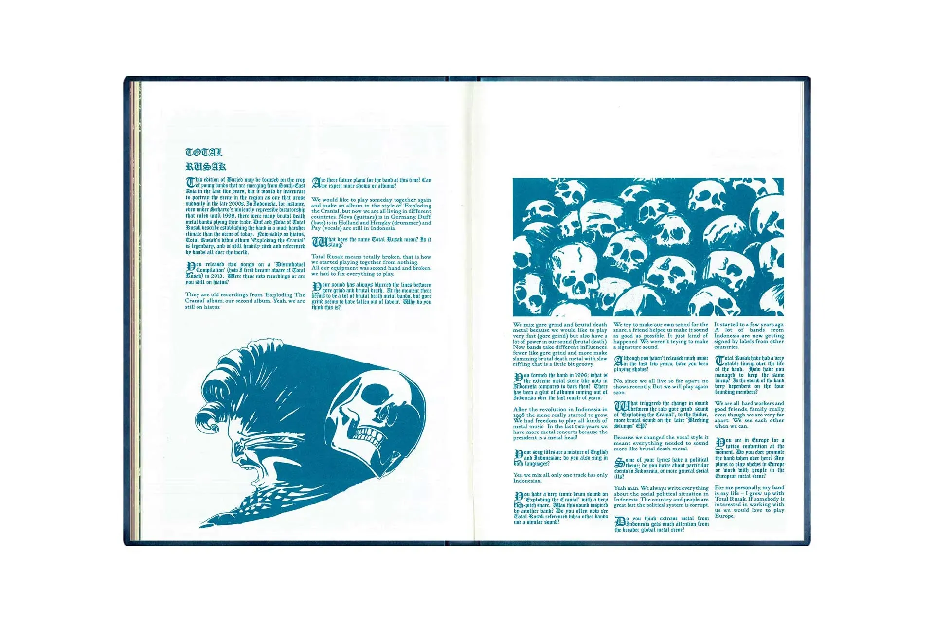 BURIED ZINE COMPENDIUM colour hardback book [Limited to 250 copies, includes USB drive]