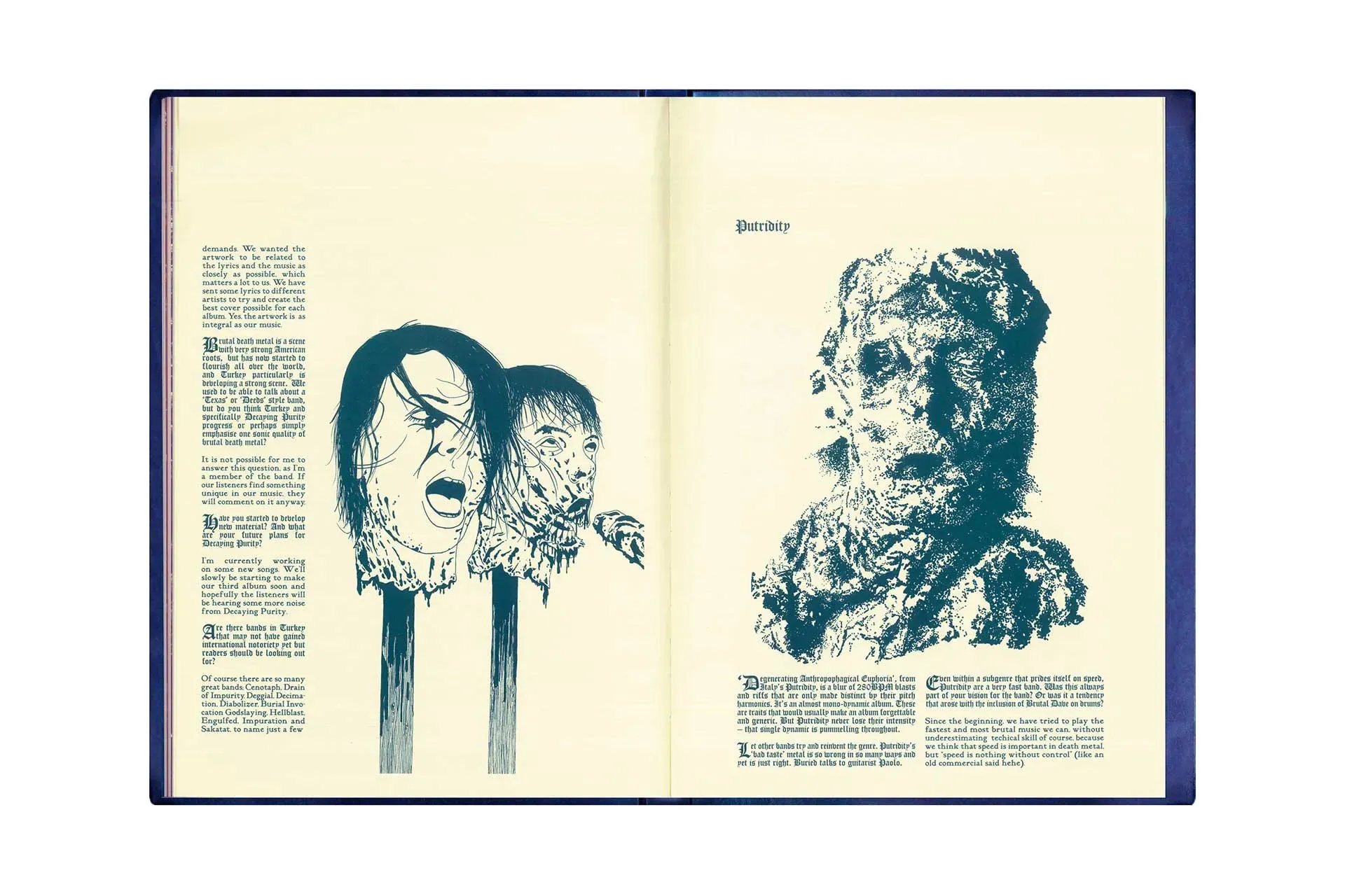BURIED ZINE COMPENDIUM colour hardback book [Limited to 250 copies, includes USB drive]
