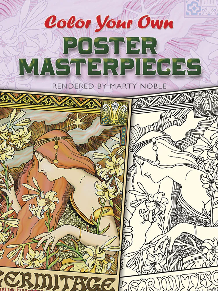 Color Your Own Poster Masterpieces - Coloring Book
