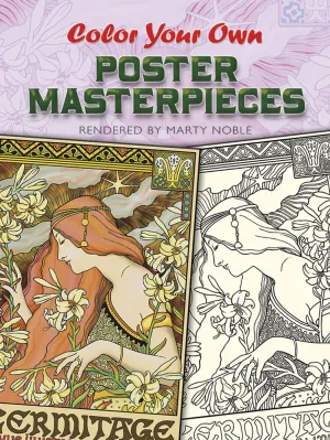 Color Your Own Poster Masterpieces - Coloring Book