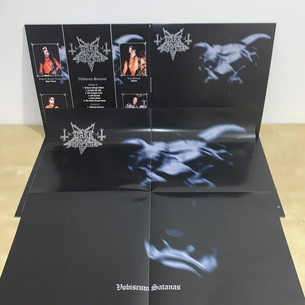 DARK FUNERAL: Vobiscum Satanas LP (1998 opus on limited marble vinyl, gatefold sleeve)