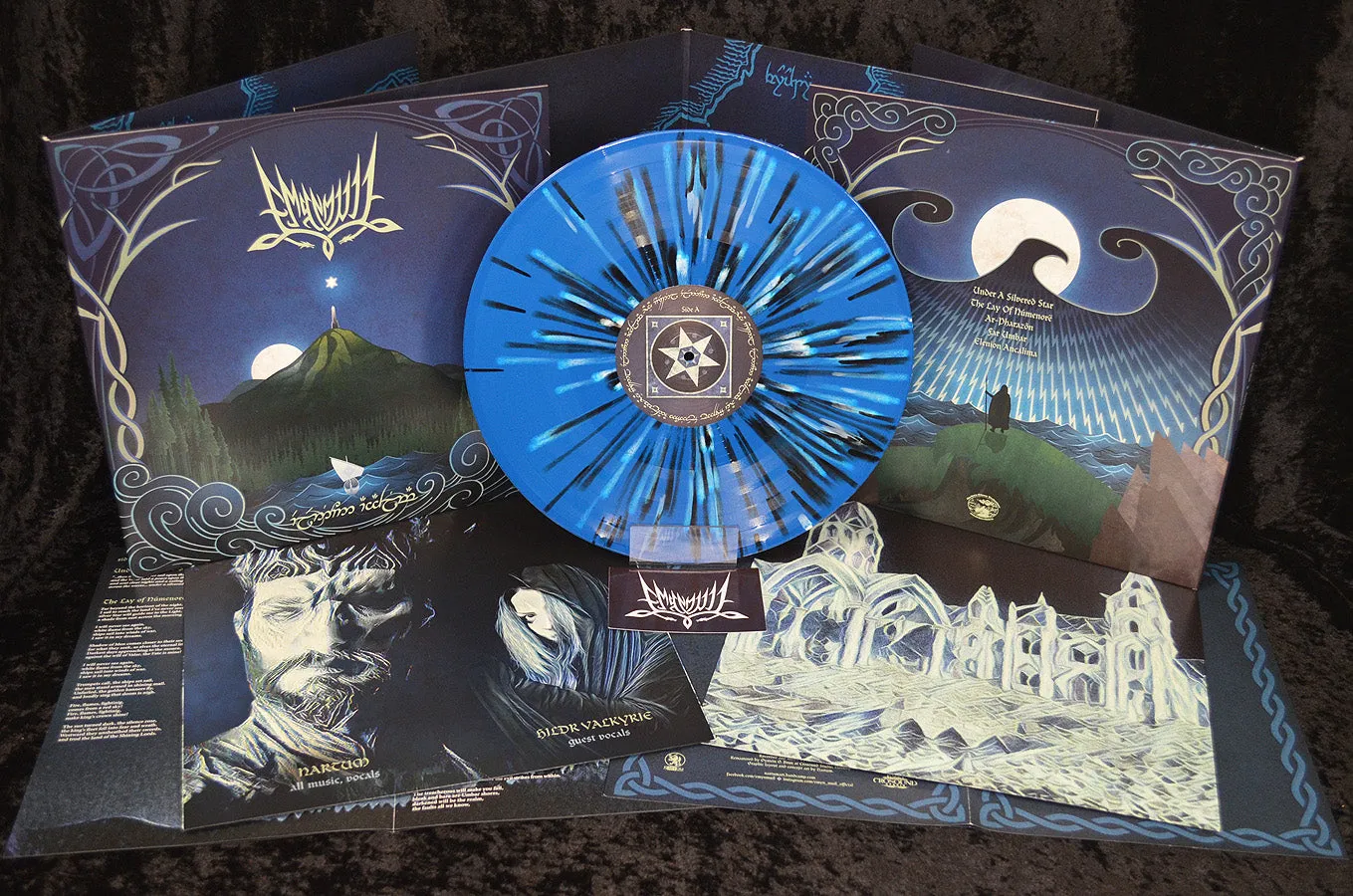 EMYN MUIL: Elenion Ancalima LP (blue vinyl with white & black splatter, gatefold, poster)