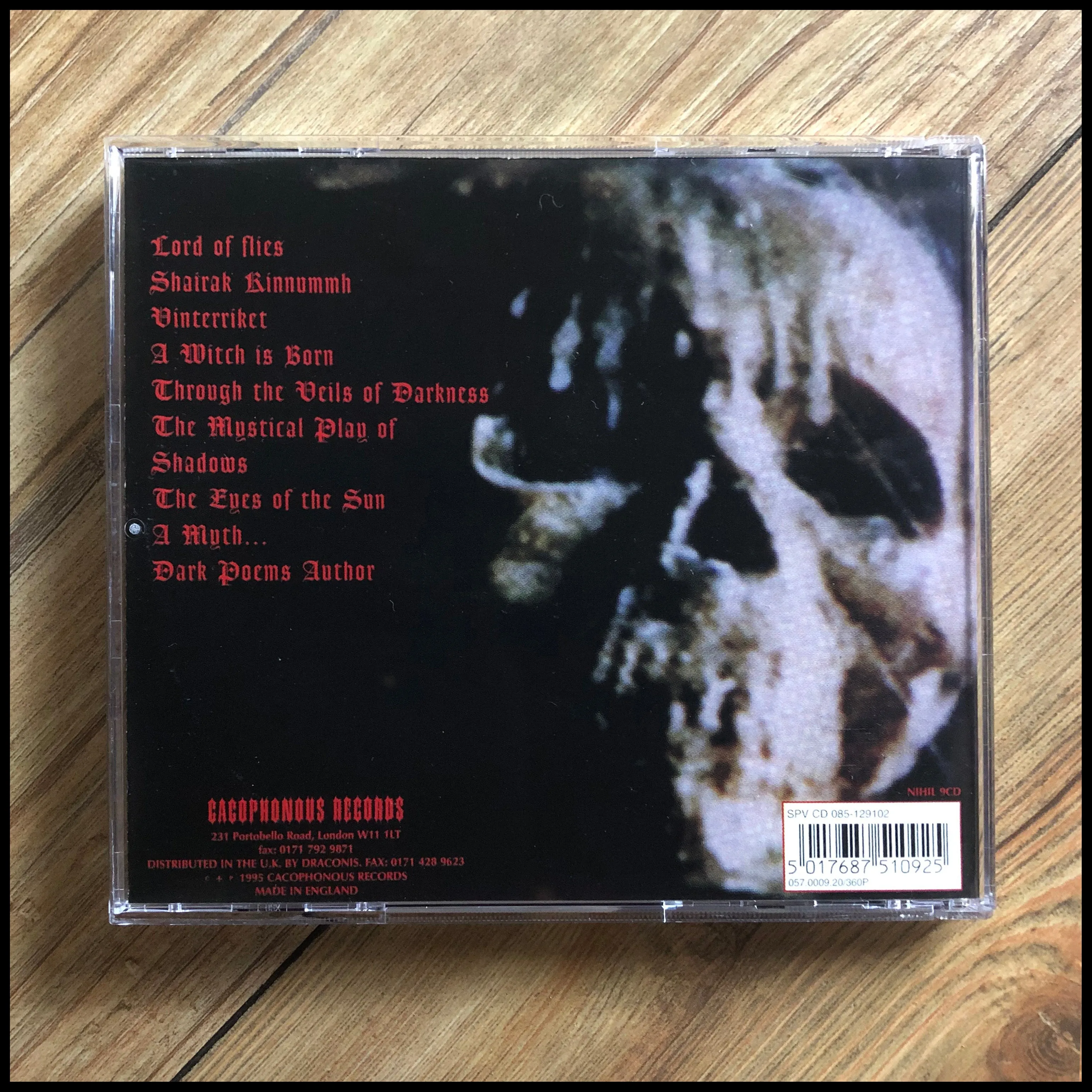 GEHENNA: Seen Through The Veils Of Darkness (The Second Spell) CD (original version, unplayed)