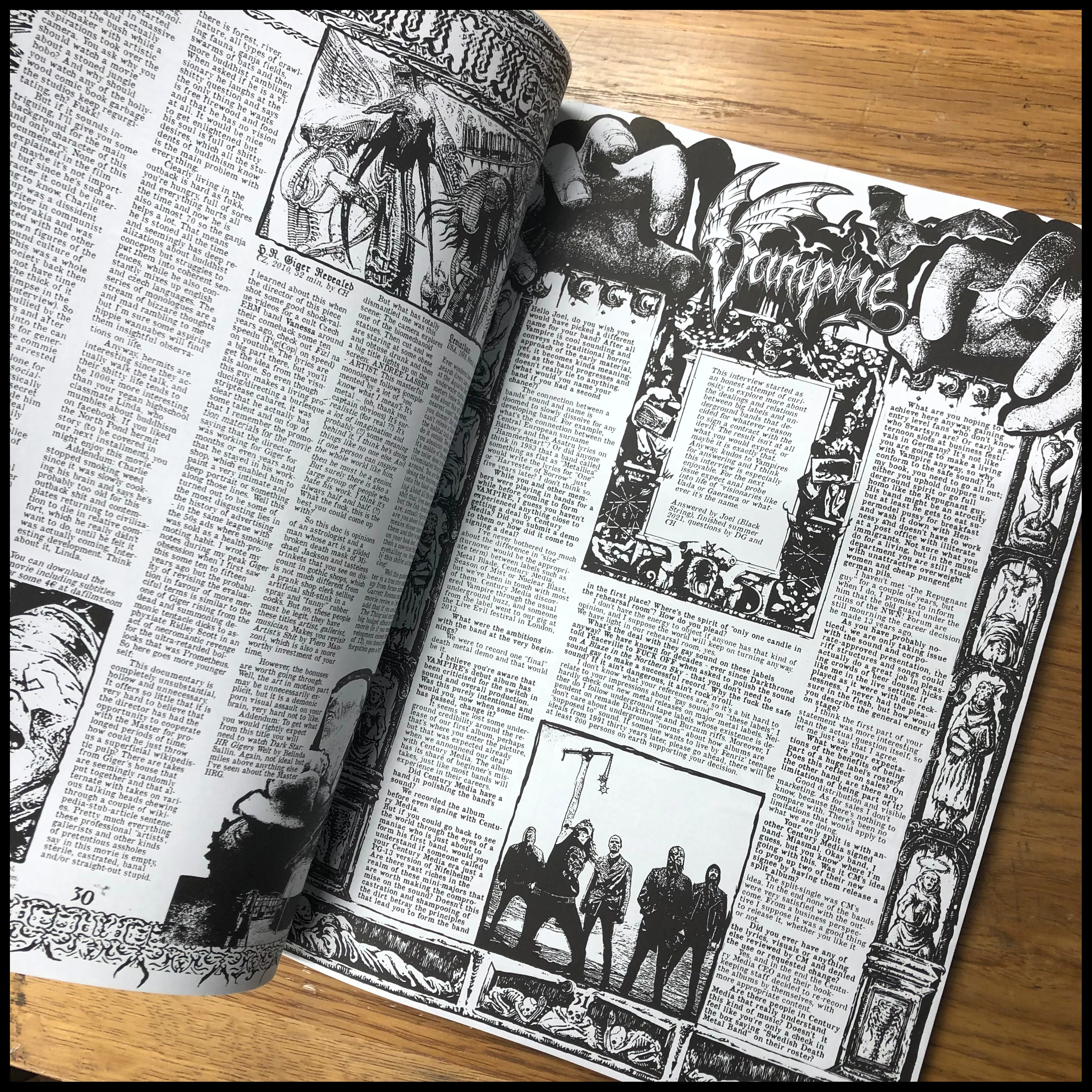 MASSACRÆMENT  #1 zine (large cult death metal and black metal zine)