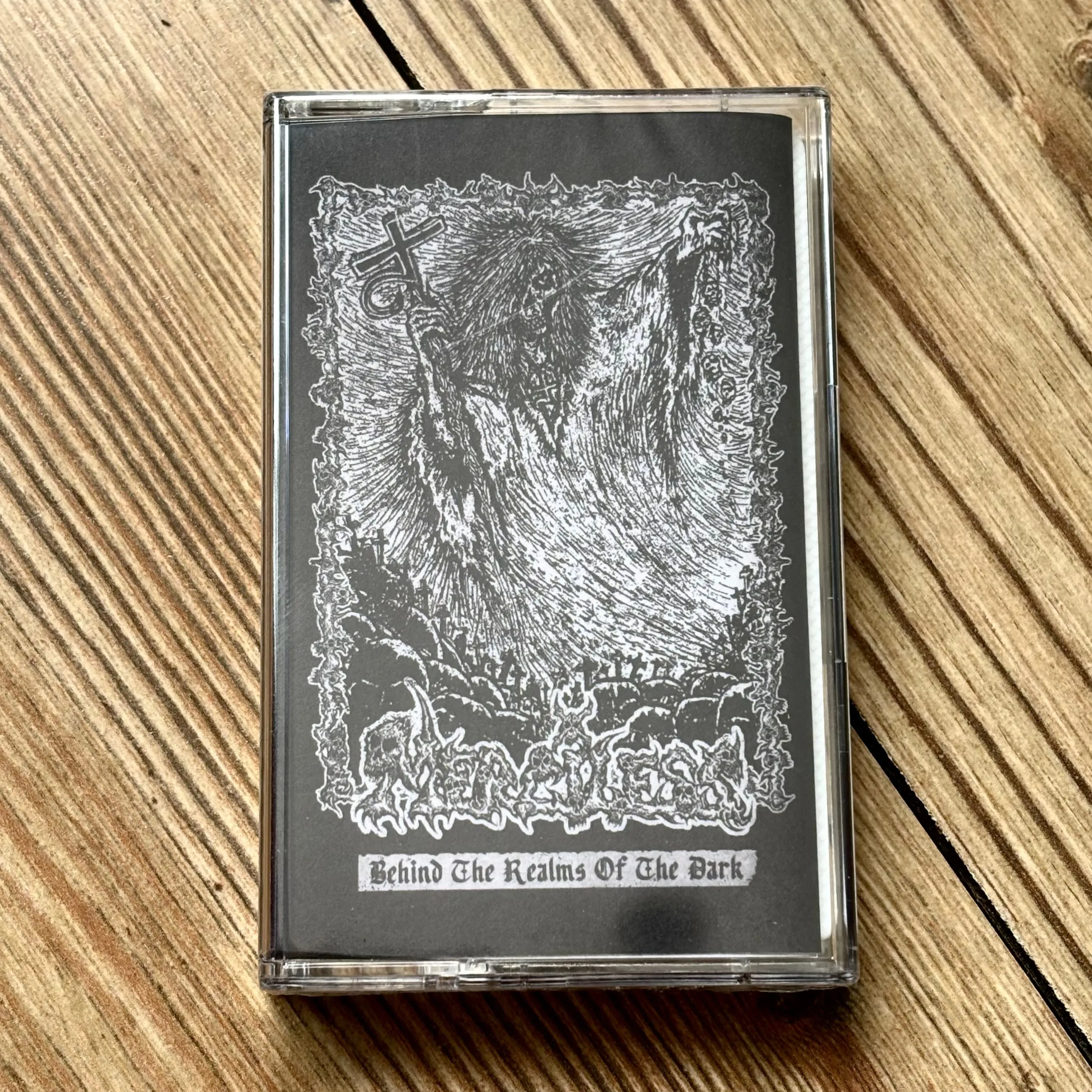 MERCILESS: Behind the Realms of the Dark cassette (Cult Swedish death/thrash, 1987 and 1988 classic demos)