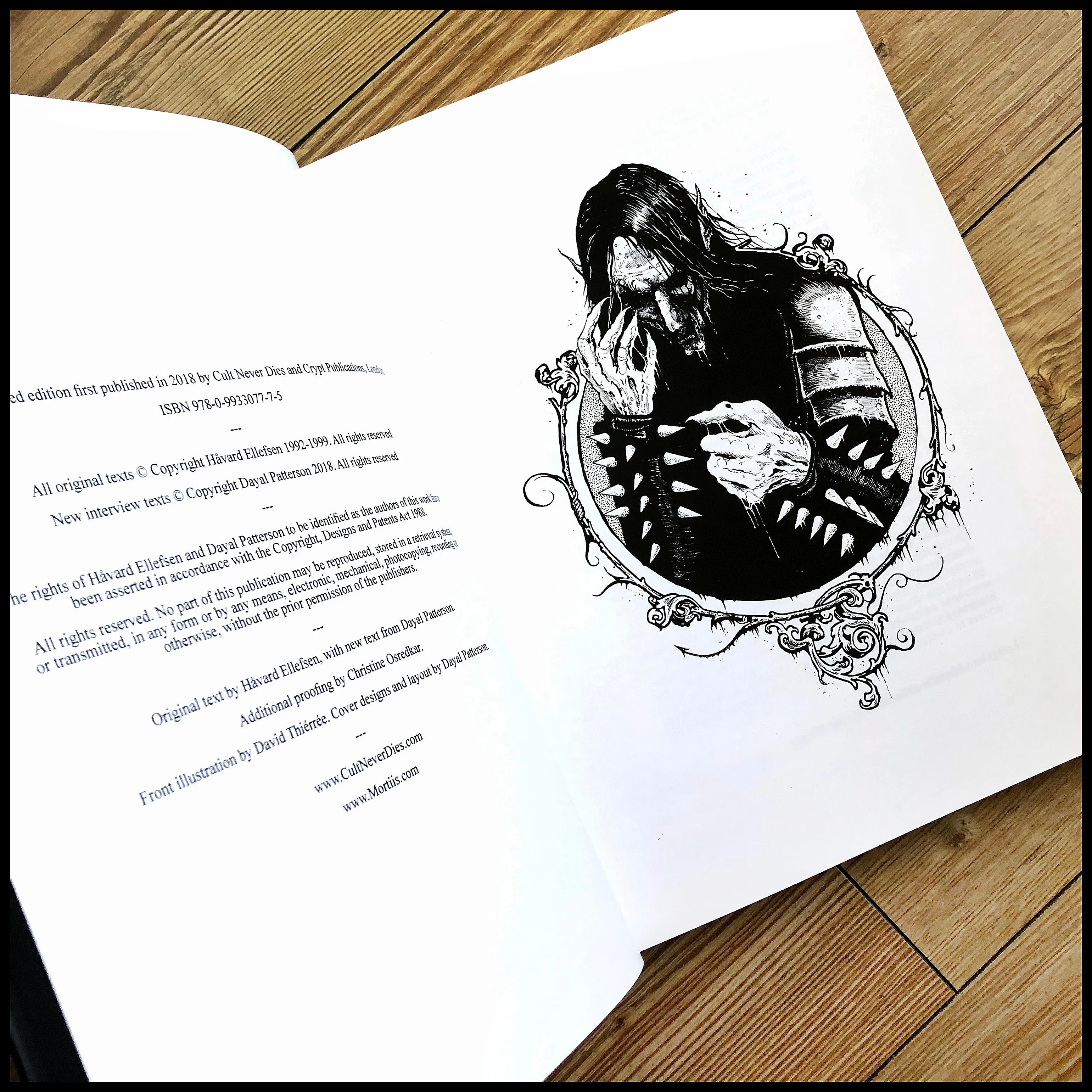 MORTIIS: SECRETS OF MY KINGDOM: RETURN TO DIMENSIONS UNKNOWN hardback book (3rd edition/cover)