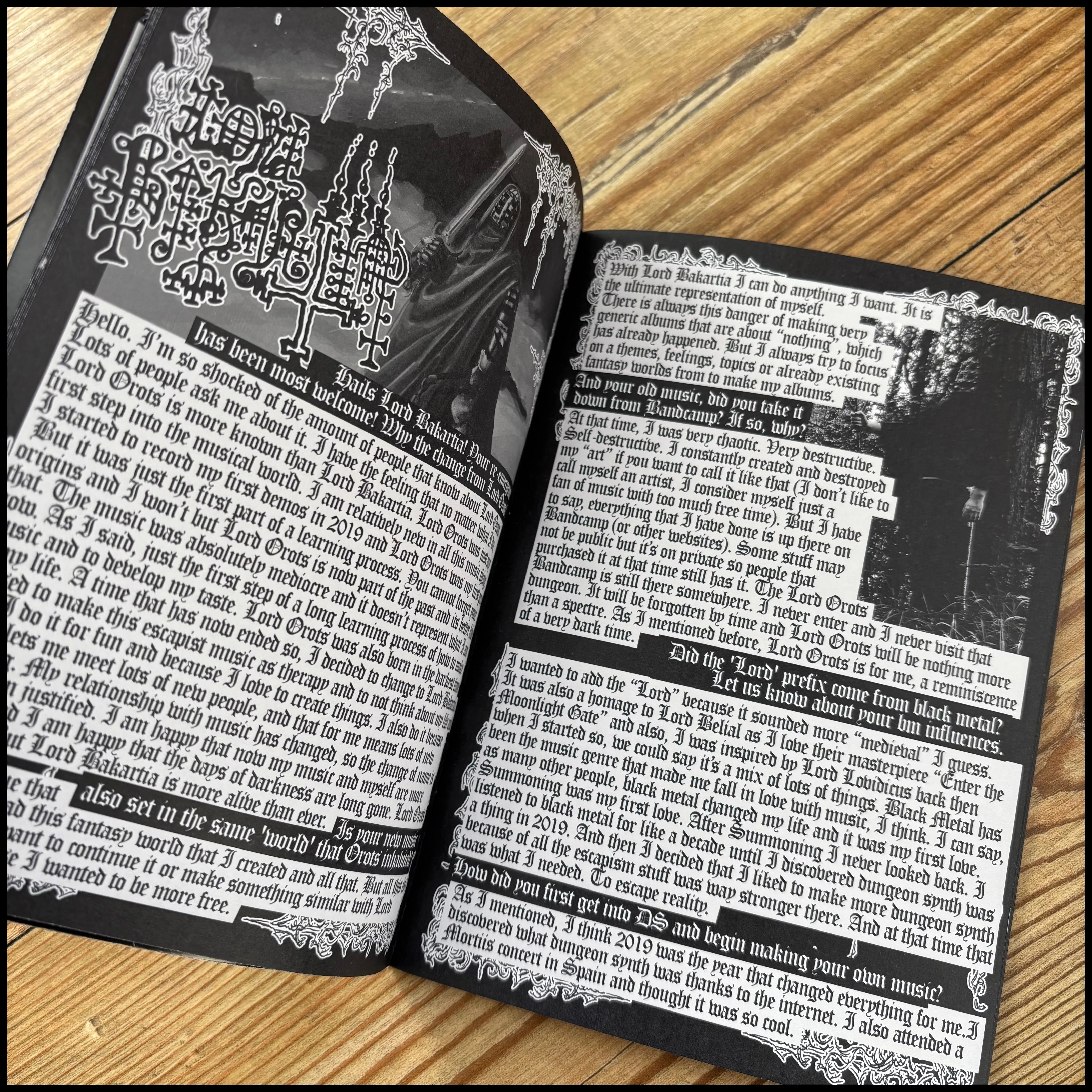 NOCTURNAL CURSE issue 10 (excellent black metal/dungeon synth fanzine from the UK)