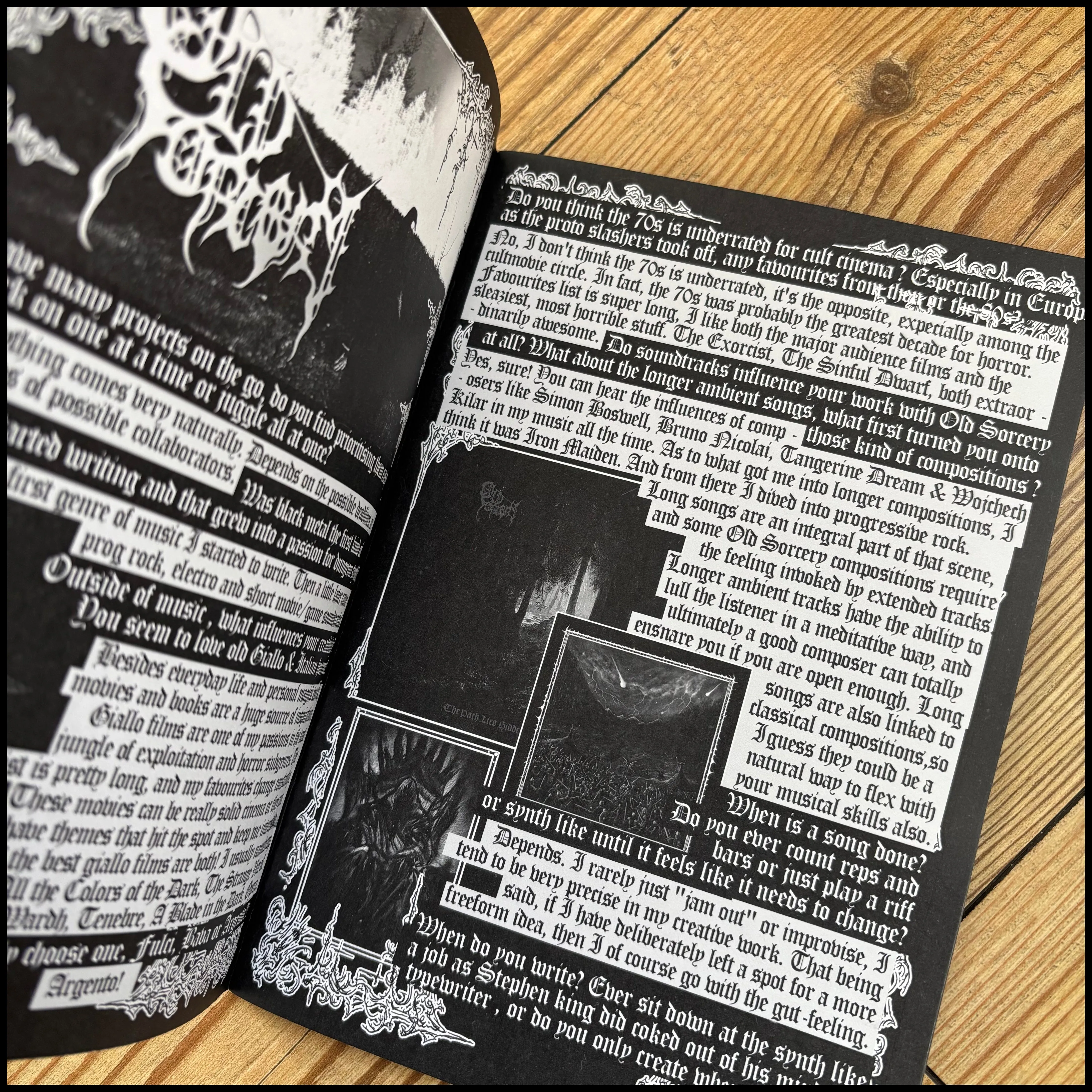 NOCTURNAL CURSE issue 7 (excellent black metal/dungeon synth fanzine from the UK)