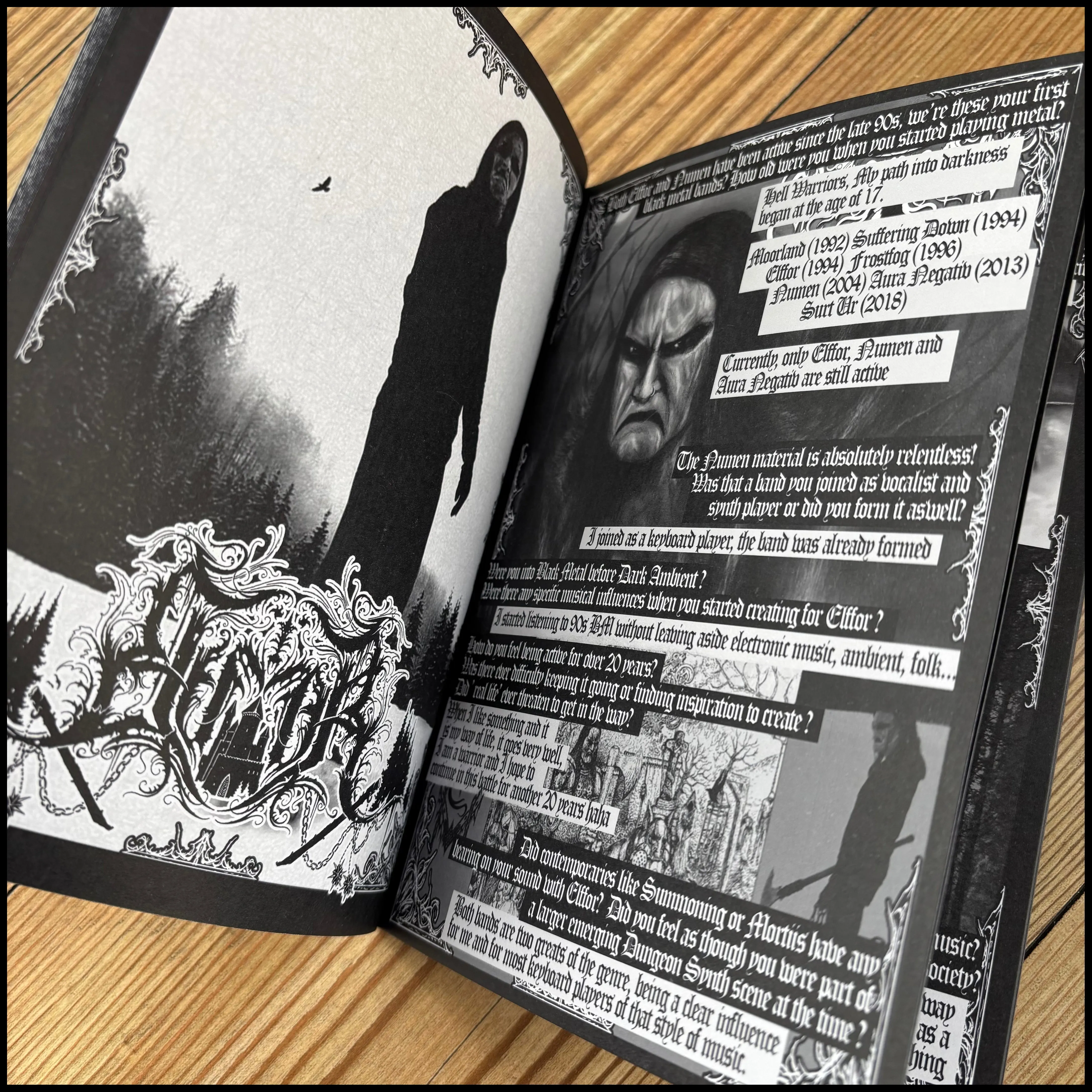 NOCTURNAL CURSE issue 7 (excellent black metal/dungeon synth fanzine from the UK)