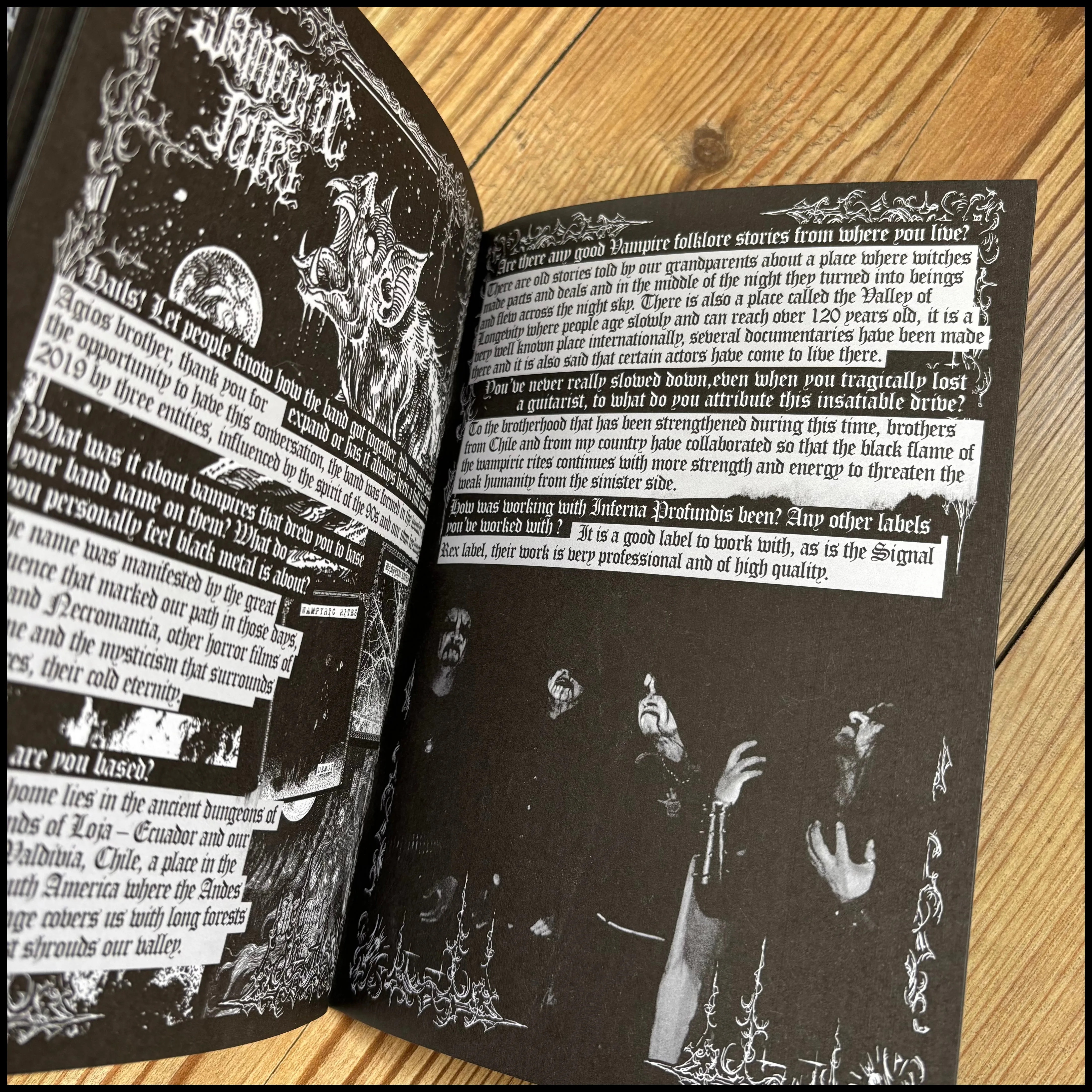 NOCTURNAL CURSE issue 8 (excellent black metal/dungeon synth fanzine from the UK)