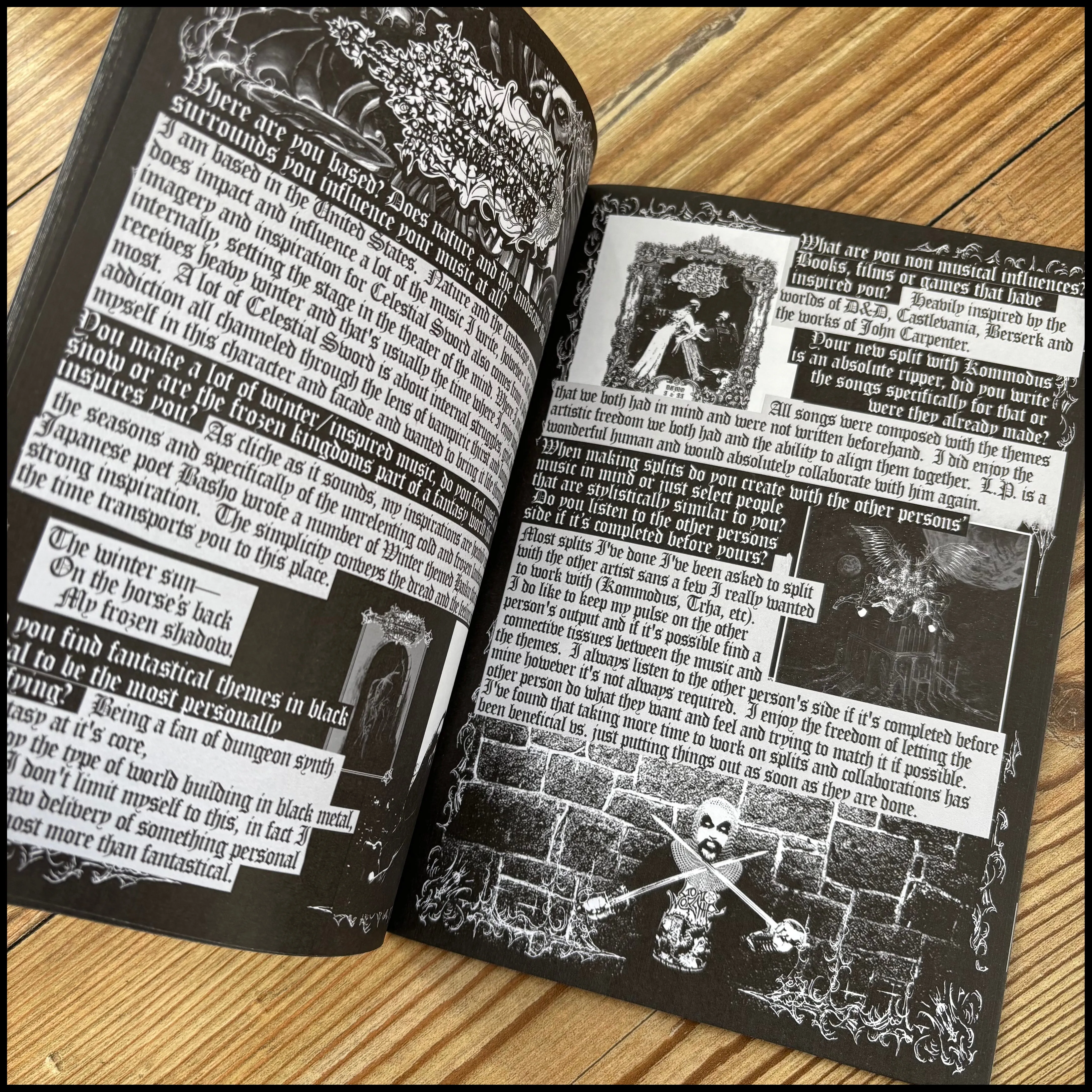 NOCTURNAL CURSE issue 8 (excellent black metal/dungeon synth fanzine from the UK)
