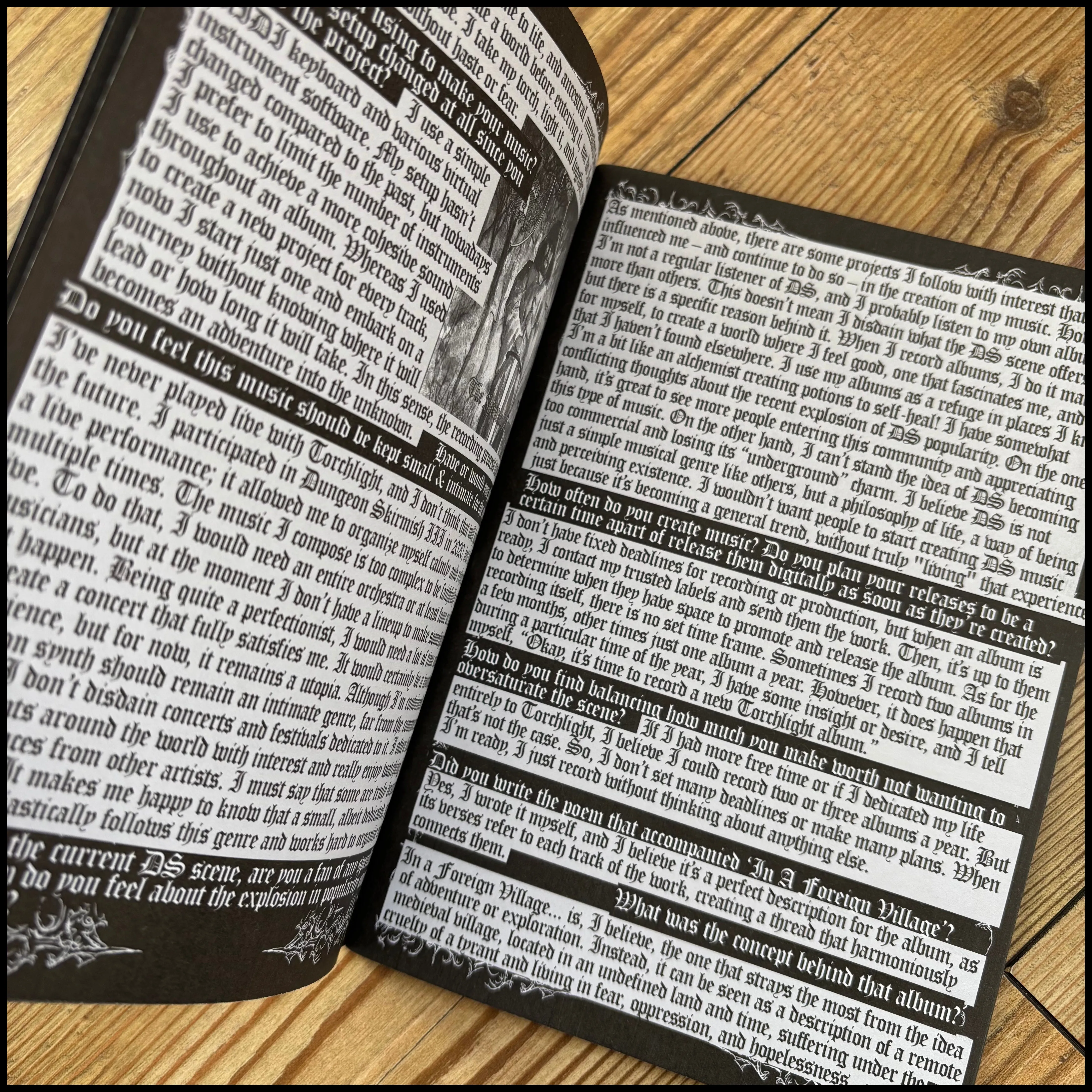 NOCTURNAL CURSE issue 8 (excellent black metal/dungeon synth fanzine from the UK)