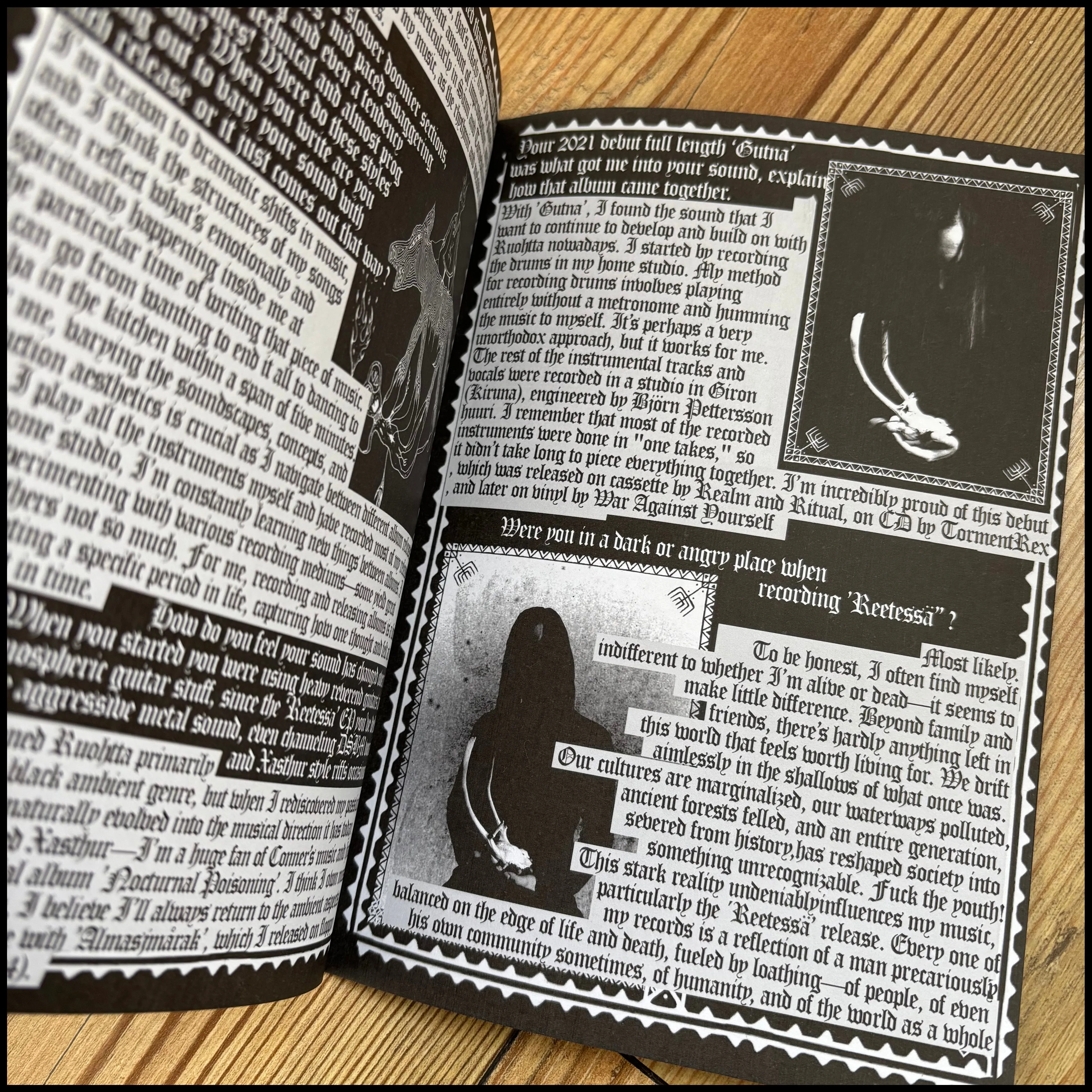 NOCTURNAL CURSE issue 9 (excellent black metal/dungeon synth fanzine from the UK)