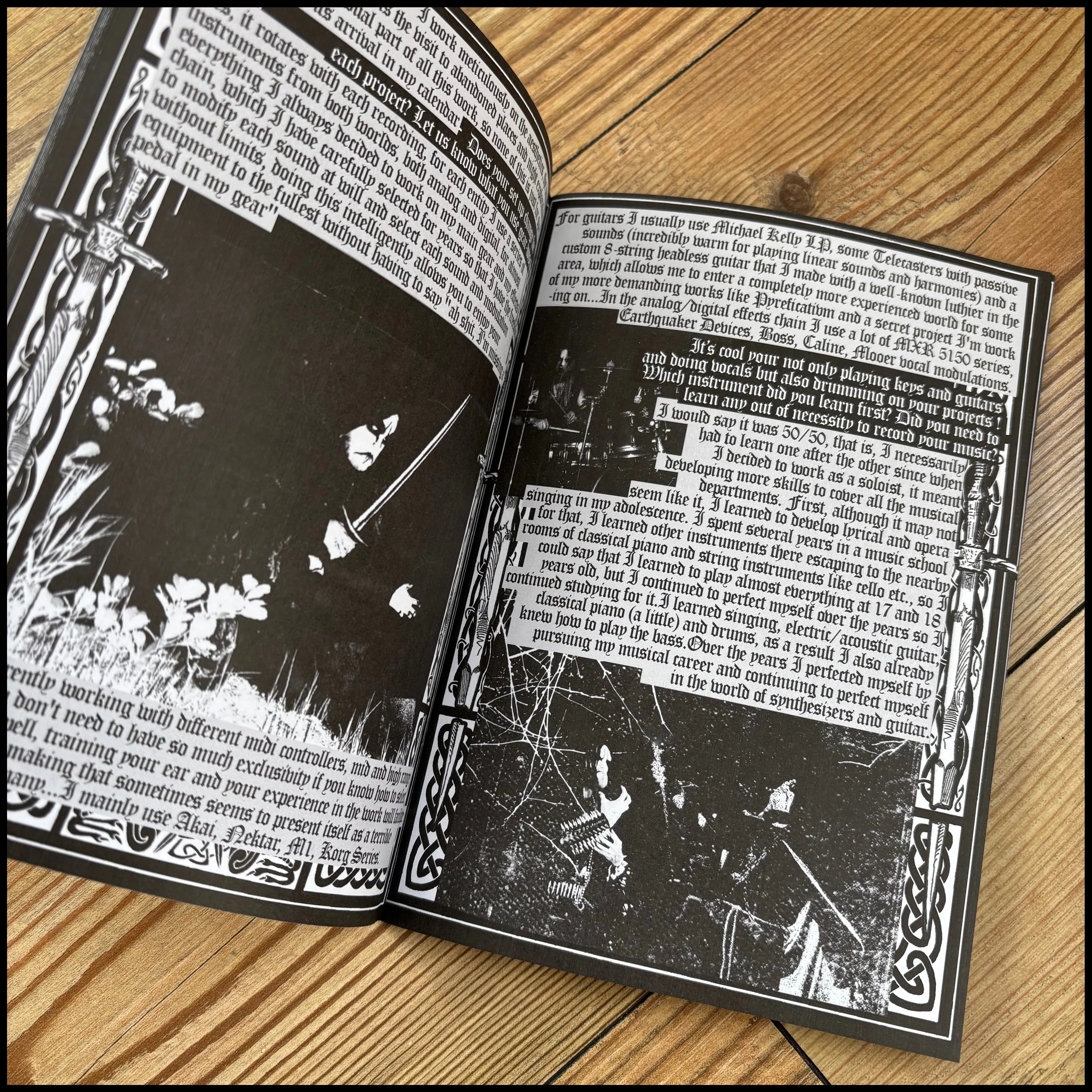 NOCTURNAL CURSE issue 9 (excellent black metal/dungeon synth fanzine from the UK)
