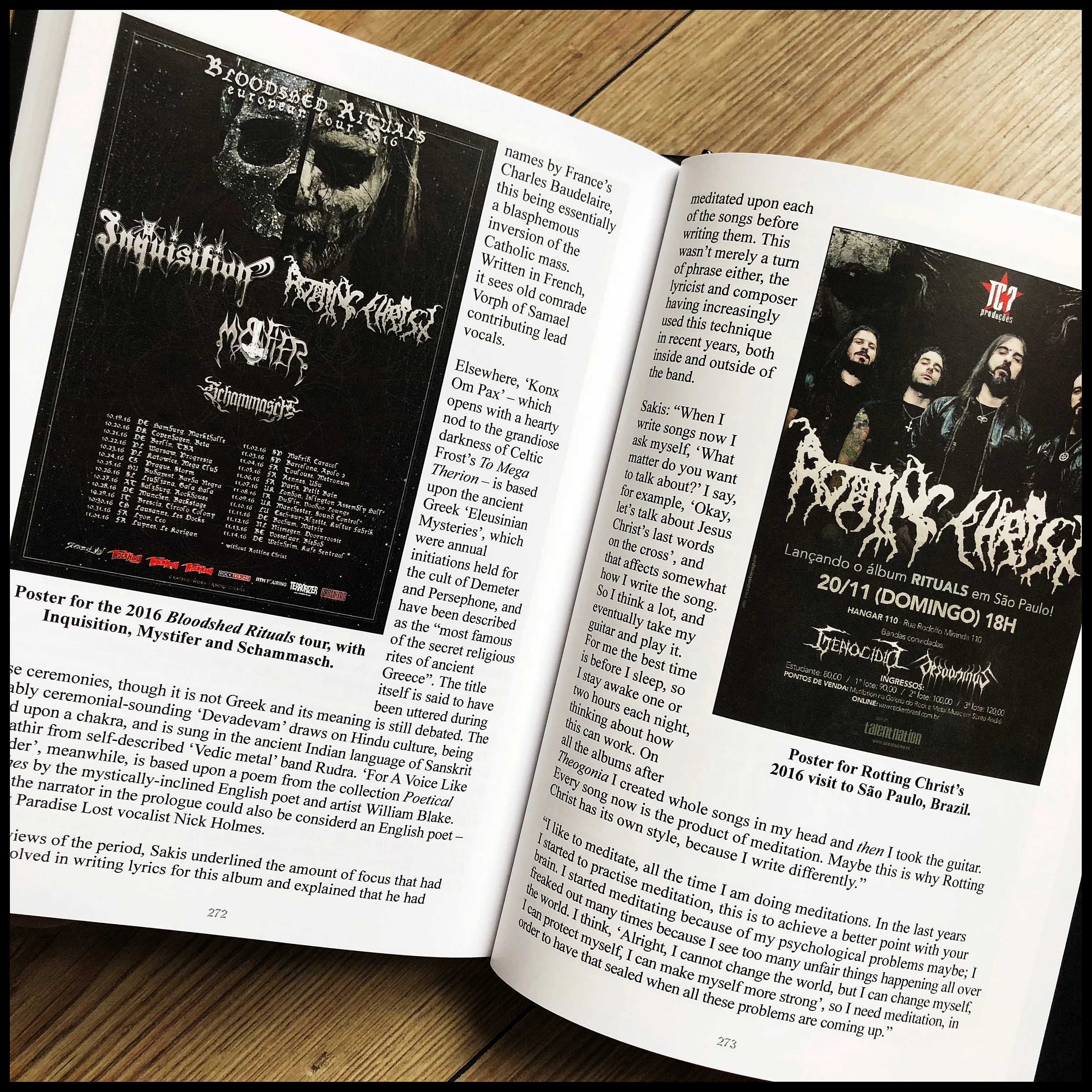 NON SERVIAM: THE STORY OF ROTTING CHRIST colour hardback