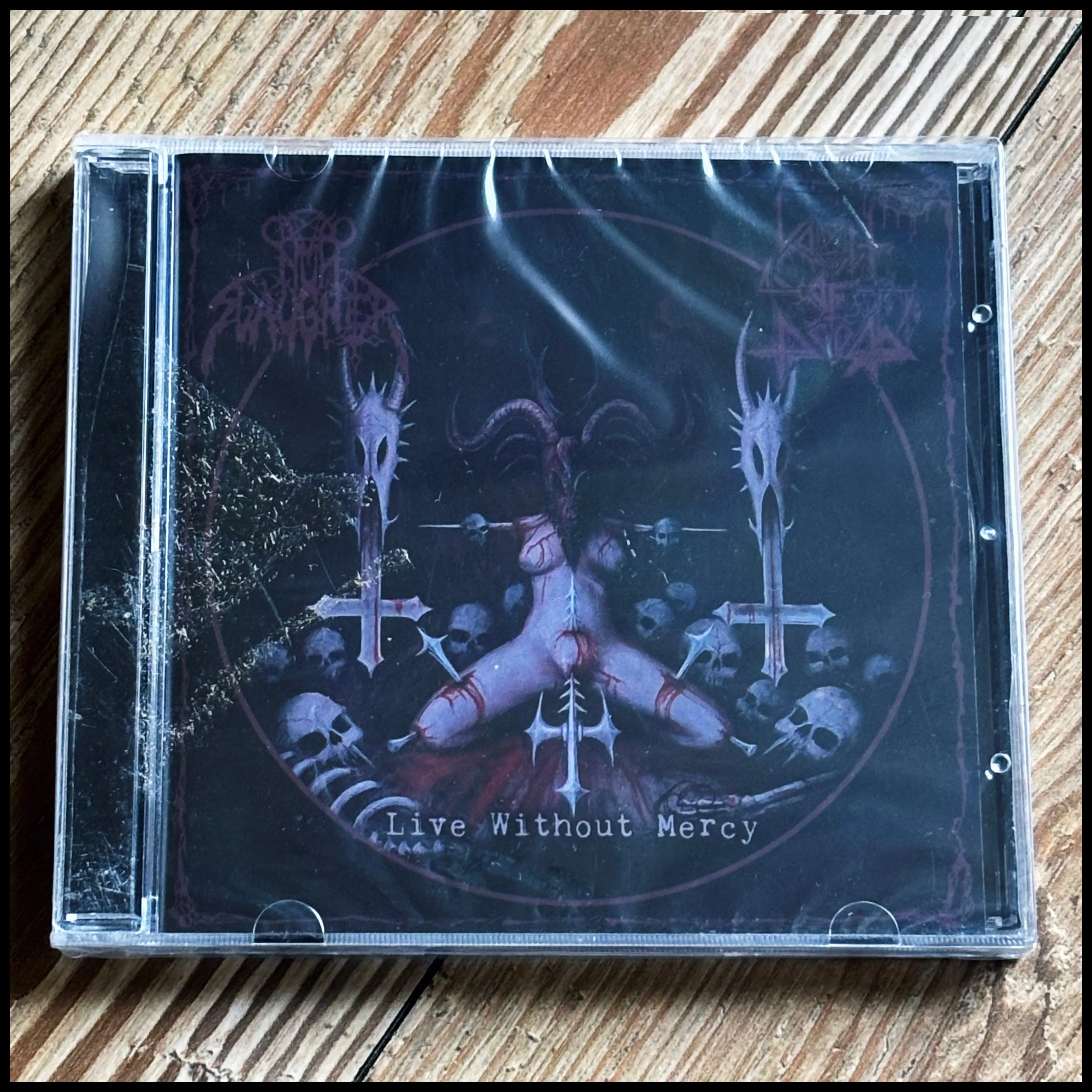 NUNSLAUGHTER / VOMIT OF DOOM: Live Witchout Mercy CD (limited split EP, sealed)
