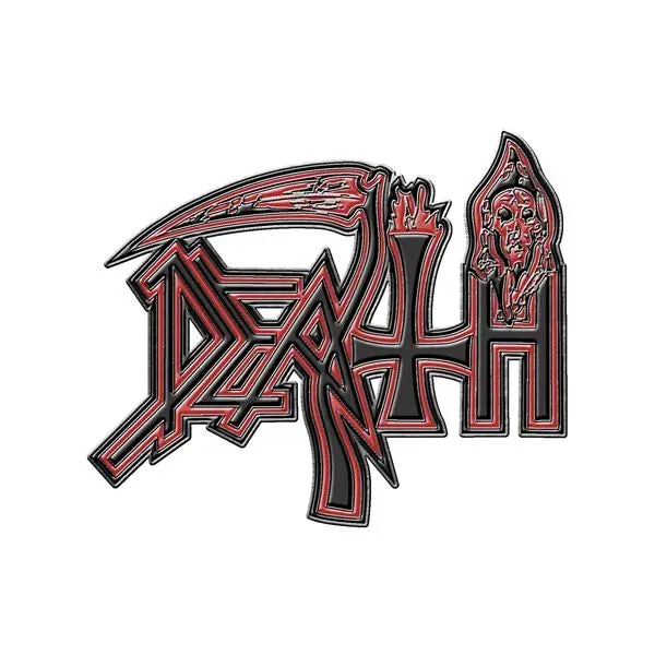 Official DEATH 'Old School' cast metal badge