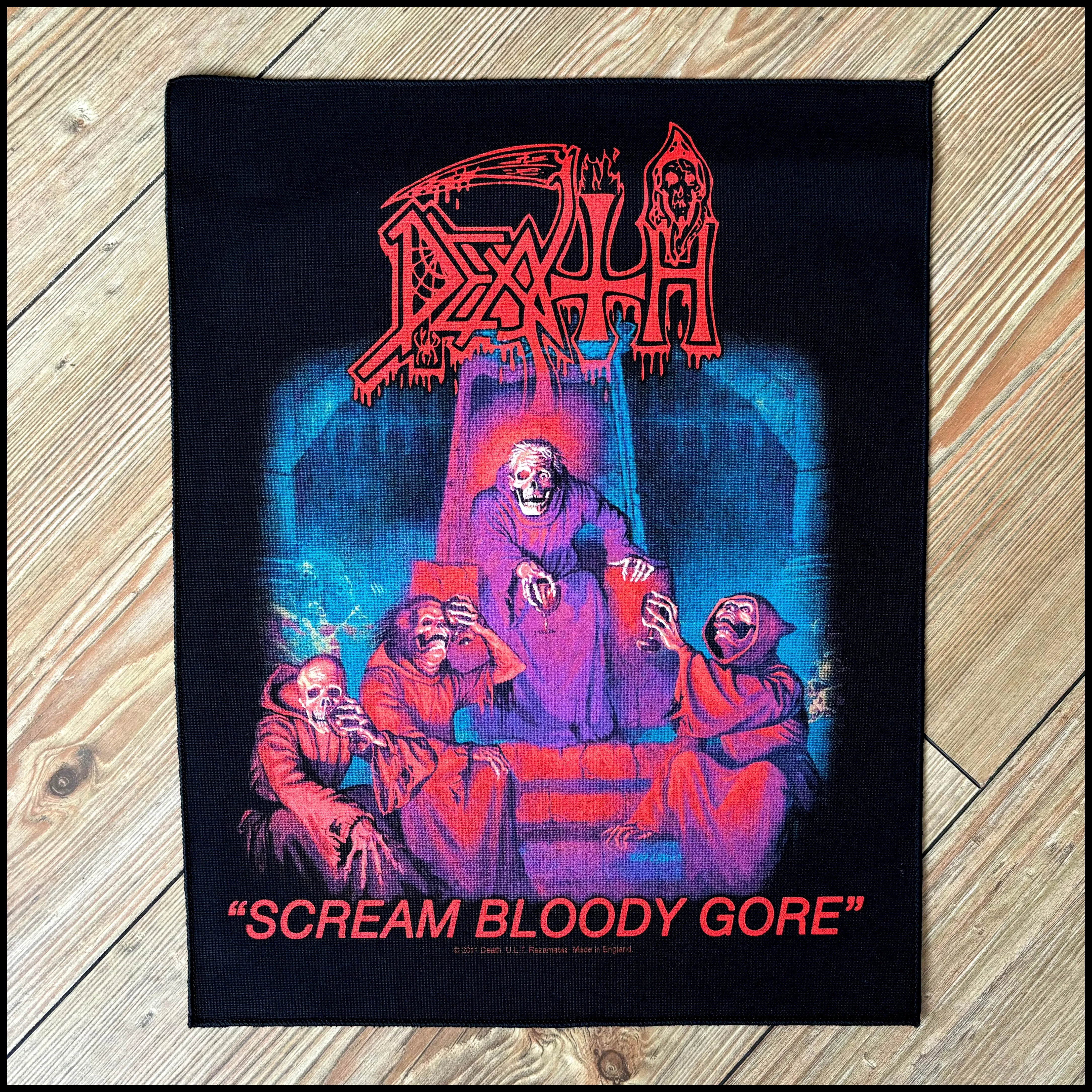 Official DEATH: SCREAM BLOODY GORE large back patch