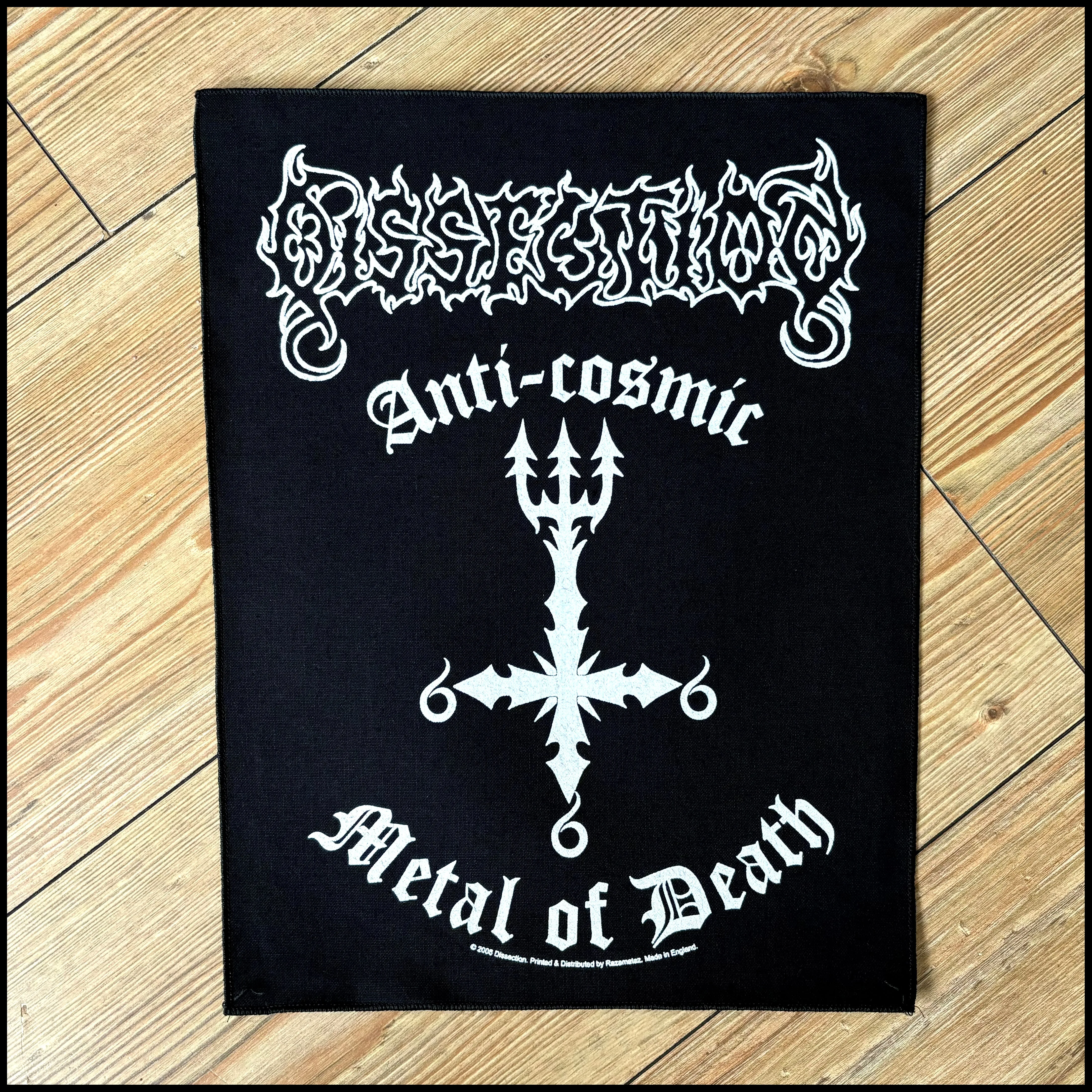 Official DISSECTION: ANTI-COSMIC METAL OF DEATH large back patch