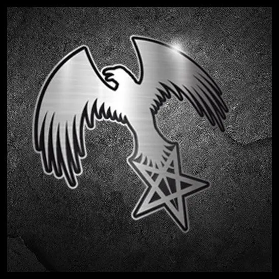 Official MYSTICUM Raven metal pin badge