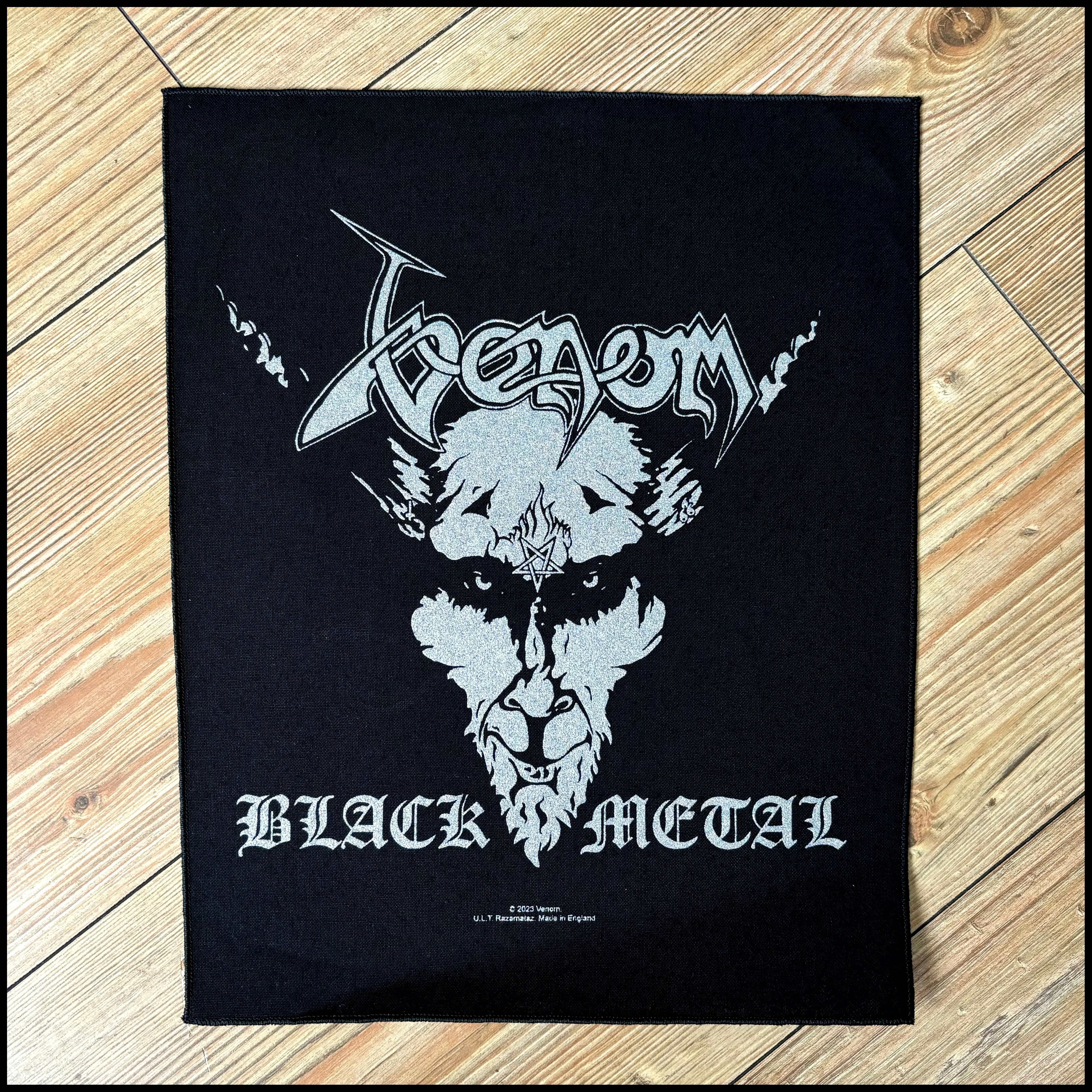 Official VENOM: BLACK METAL large back patch