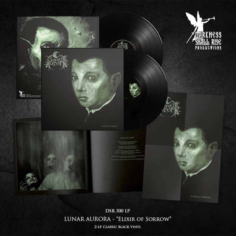 Preorder [early May] LUNAR AURORA: Elixir Of Sorrow double LP (2 x picture disc / black vinyl, large booklet, poster)
