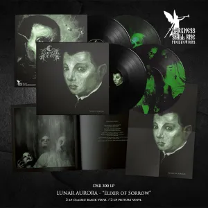 Preorder [early May] LUNAR AURORA: Elixir Of Sorrow double LP (2 x picture disc / black vinyl, large booklet, poster)