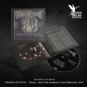 Preorder [late July 2025] CRADLE OF FILTH: Dusk and her Embrace (Original Sin) CD hardcover digibook (24 page, remastered)