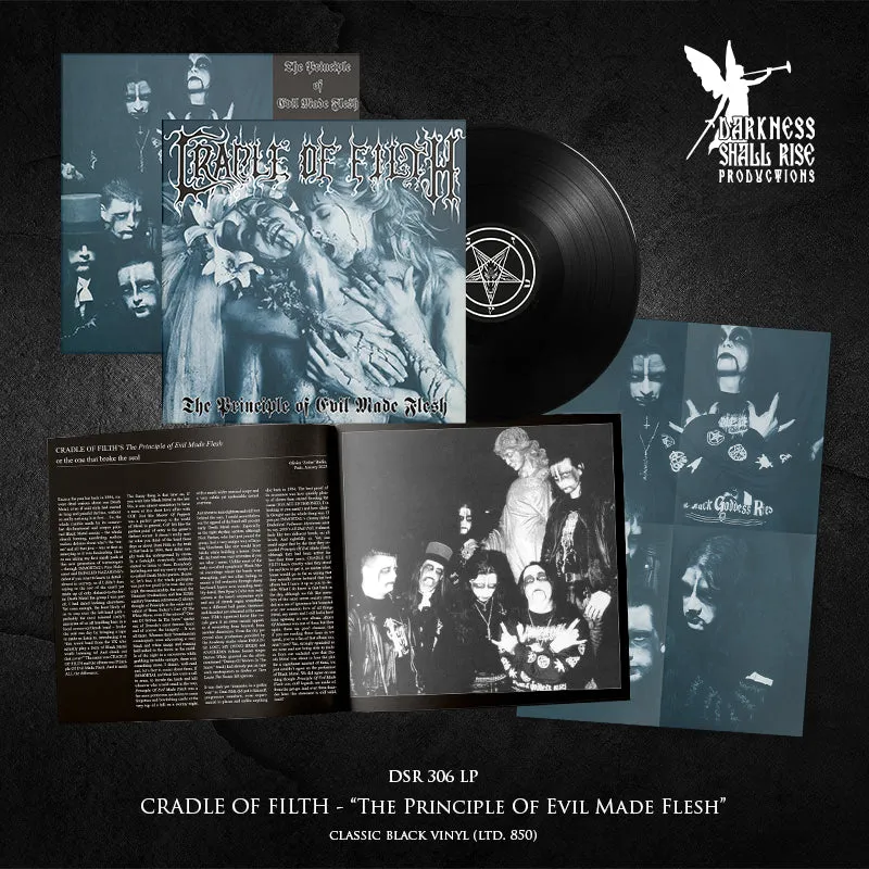Preorder [late July 2025] CRADLE OF FILTH: The Principle Of Evil Made Flesh LP (black or colour vinyl, remaster, download, limited)