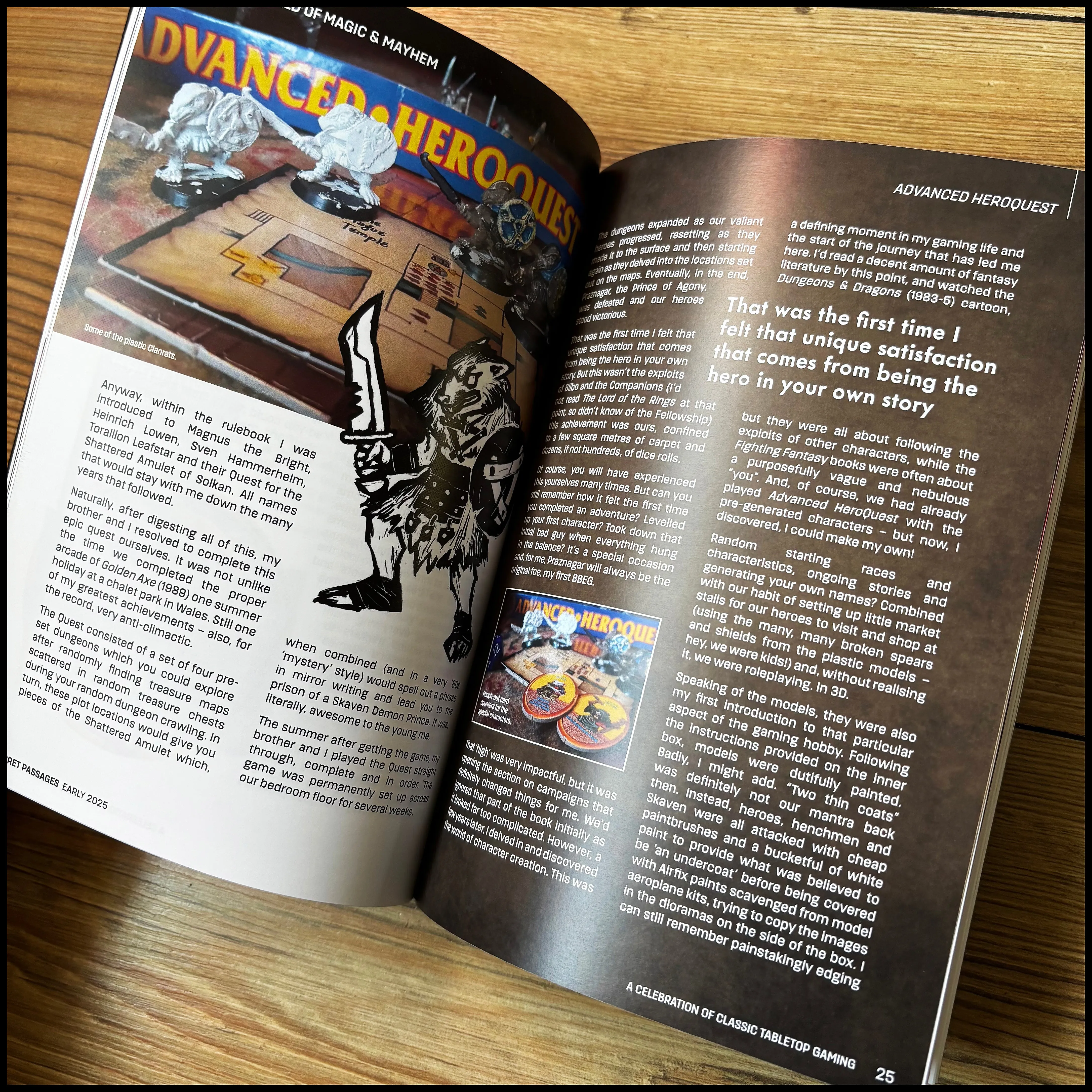 SECRET PASSAGES issue 1 (An old school RPG and oldhammer magazine, limited)