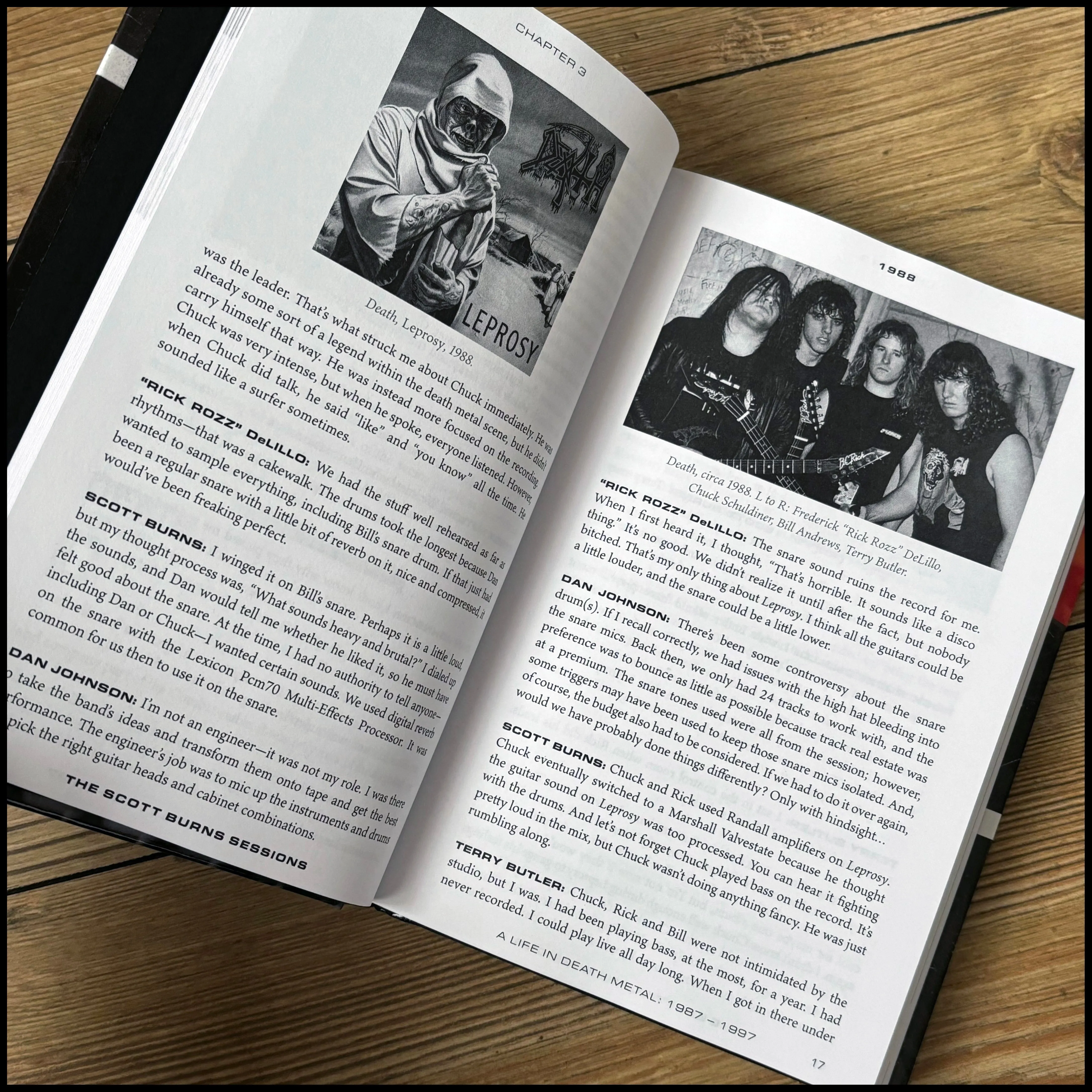 THE SCOTT BURNS SESSIONS: A LIFE IN DEATH METAL 1987 – 1997 hardback (last copies)